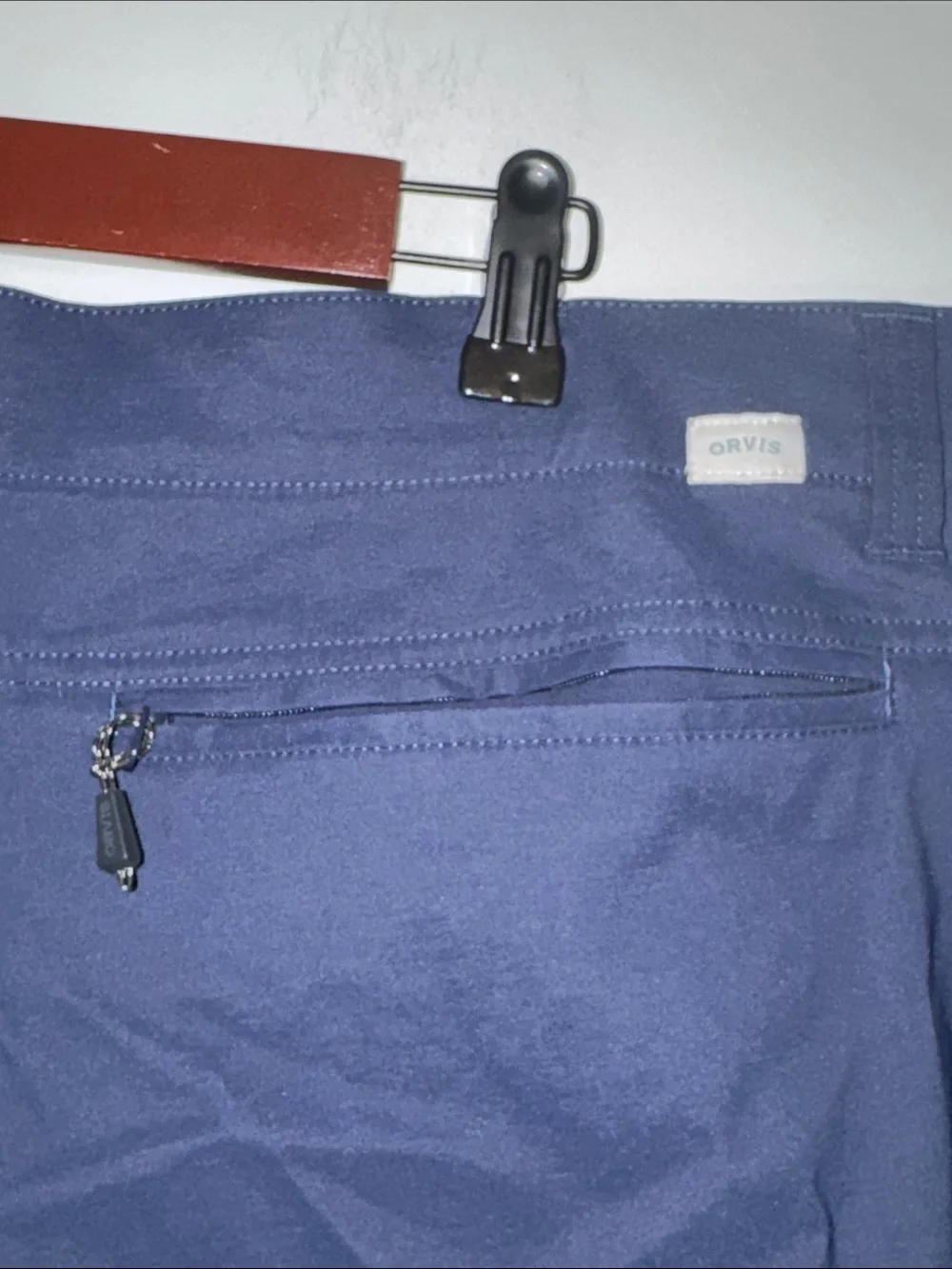 Orvis Navy Cargo Travel Pants Sz 40x32 Gorpcore hiking outdoors trekking